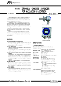Thumbnail of document Data Sheet - ZKME Oxygen Analyzer
